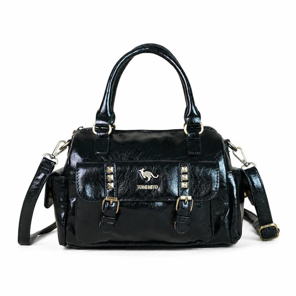 TOMI MITO Bolsa Feminina de Mão e Ombro com Alça Longa Ajustável e Design Retrô Elegante TM9240