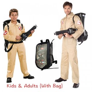 Uniformes Caça-Fantasmas Traje cosplay Fantasia Arma Quantum Pack de Halloween