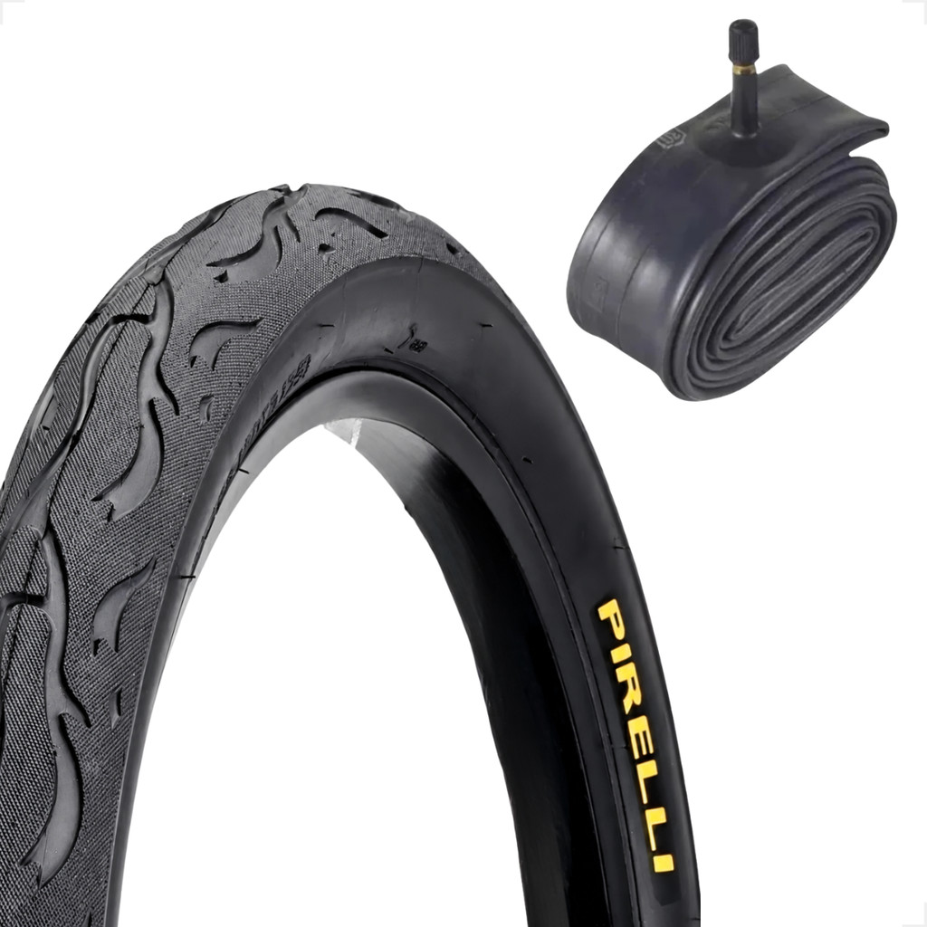 Pneu Pirelli Tornado Beta Aro 26 X 2.125 Tipo Flame Balão Slick Bicicleta + Camara de ar shiver