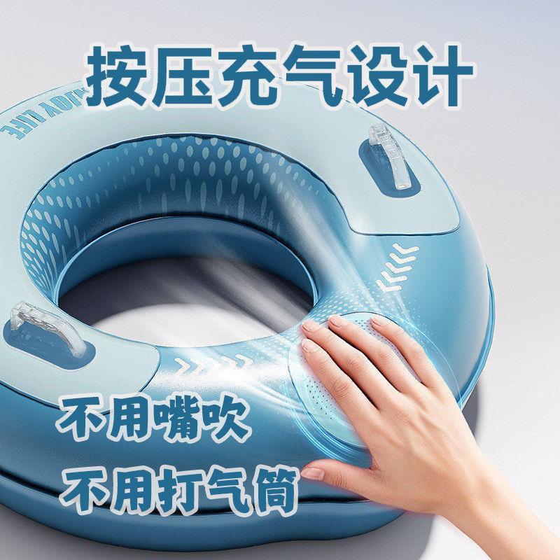 Sem inflável sem boca soprando anel de natação adulto Extra engrossado crianças verão equipamento natação anel Lifebuoy