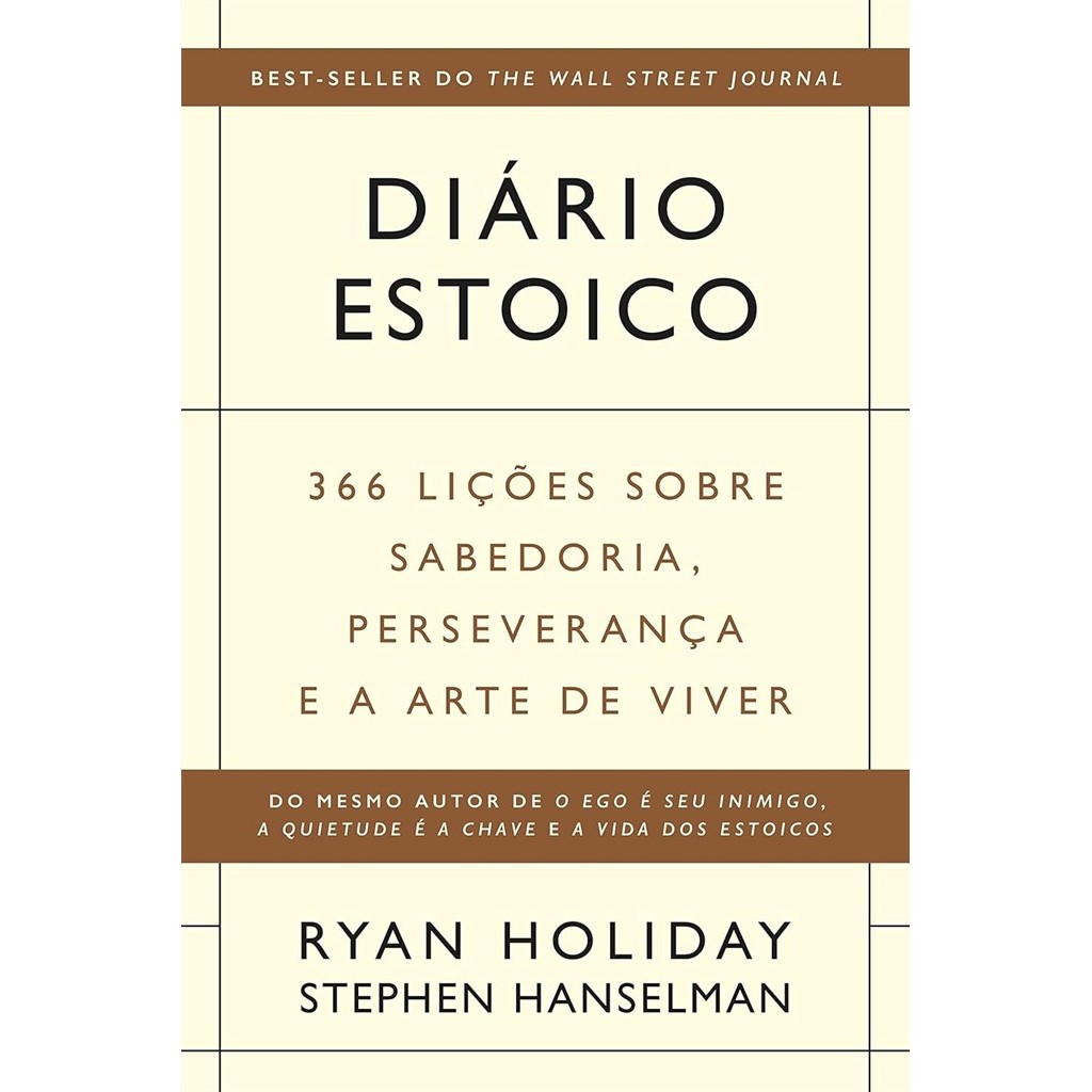 Diário Estoico autor Holiday, Ryan