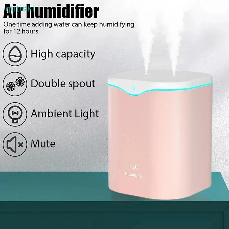 Umidificador De Névoa Fria Para Quarto , Ar Ultrassônico Ultra Silencioso De 2L , Umidificadores De Preenchimento Superi