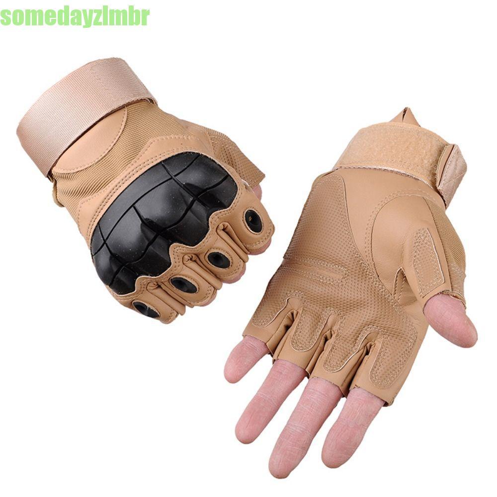 SOMEDAYZL0M Luvas De Motocicleta Antiderrapante Resistente Ao Desgaste Guantes Mulheres Homens Meio Dedo 1 Par Masculina