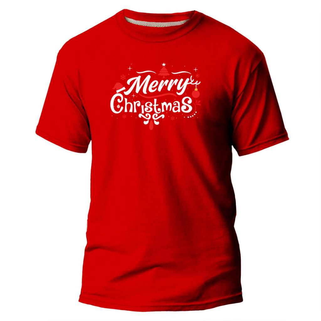 Camiseta  Adulto Natal Merry Christimas novo modelo