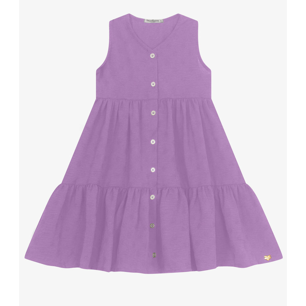 Vestido Infantil Em Air Flow Trick Nick Lilás