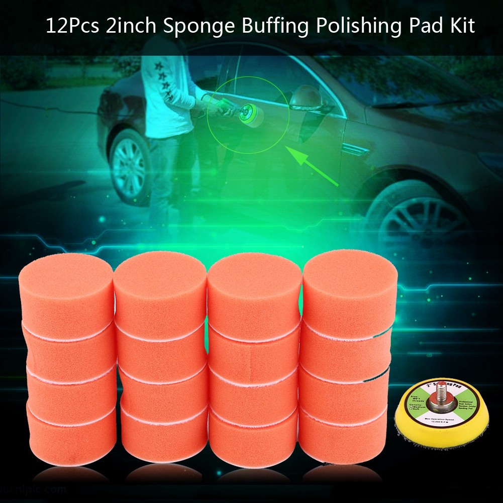 Eryue conjunto de almofadas de polimento de carro profissional easytouse almofadas de polimento para polidor adequado