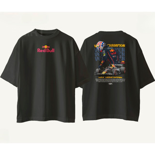 [Camiseta Premium em Algodão Puro]GXG StreetWear RedBull Max Verstappen Formula 1 Básica Oversized 100% Algodão