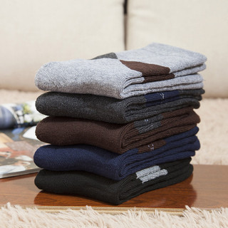 Inverno grosso algodão Terry Super grosso meias masculinas de algodão puro quente toalha meias tubo médio inverno negóci