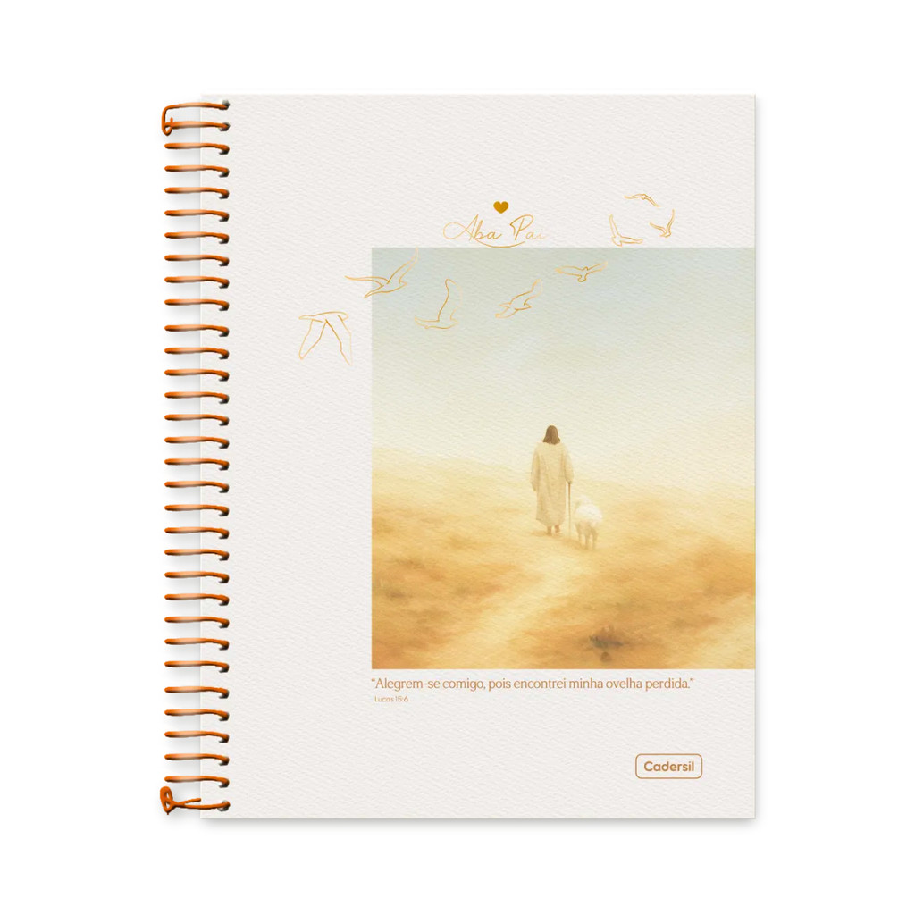 Caderno 15 Matérias Colegial Aba Pai 240 Folhas - CADERSIL Capa:Ovelha