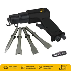 Martelete Pneumático Rebarbador JST JMP150 Com 4 Ponteiras 4500 BPM 90 PSI