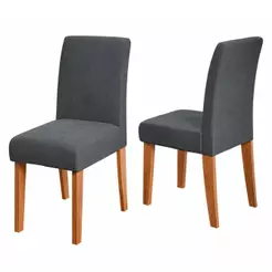 Conjunto 2 Cadeiras Estofada Sala de Jantar Trieste Dobuê