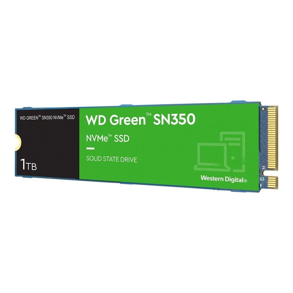 SSD M.2 NVMe 1TB Western Digital WD Green SN350 Leitura/Gravação Até 3200/2500MB/s WDS100T3G0C