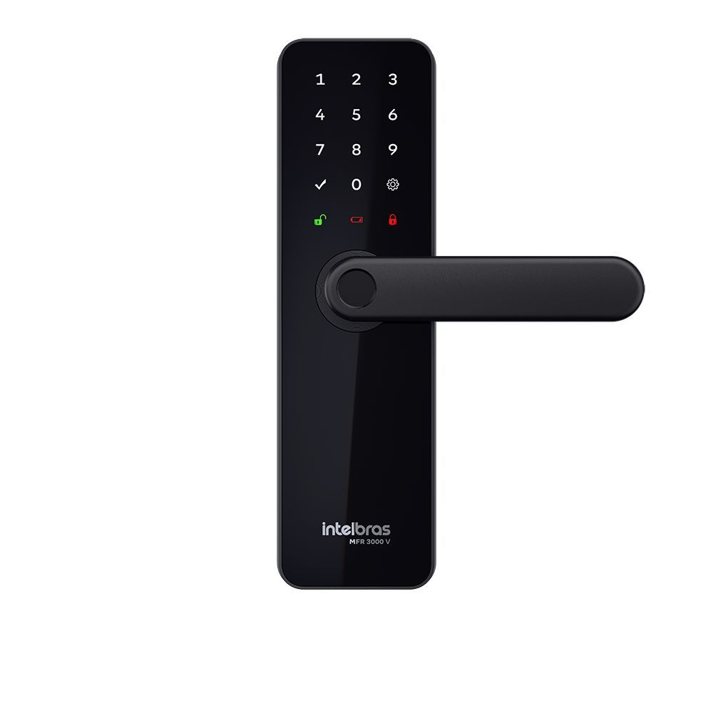 Fechadura Inteligente de Embutir Intelbras com Maçaneta MFR 3000 V 4300774