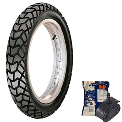 Kit Pneu + Câmara Maggion 90/90-19 Honda NXR Bros Todas Xre 190 Crosser 150 Dianteiro Uso com Câmara