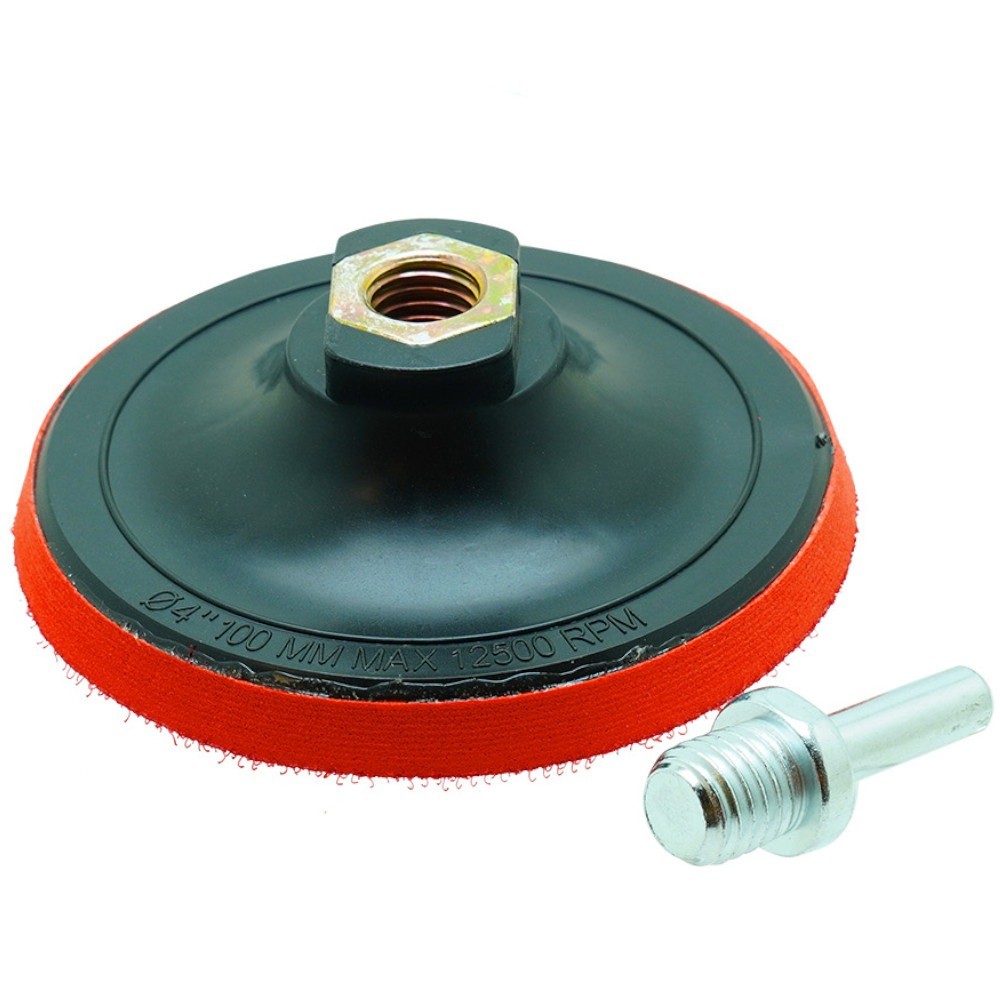 Disco de borracha 4" com velcro para lixadeira M14 - BFH3377 - Bestfer — imagem 2 de 2