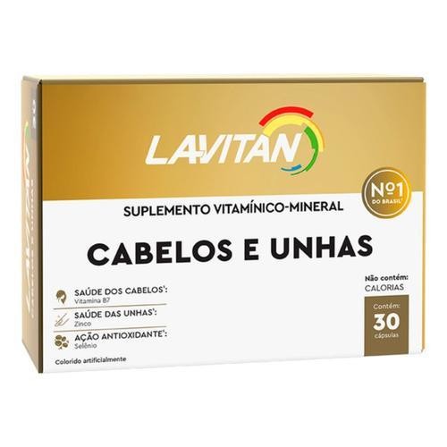 Lavitan Para Cabelos E Unhas 30 Comprimidos