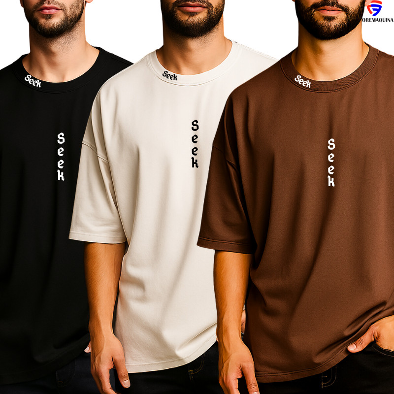 Kit 3 Oversized Gola Alta Streetwear Modelo Exclusivo Personalizado