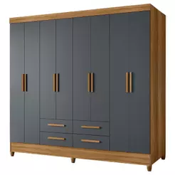 Guarda Roupas Casal 8 Portas 4 Gavetas Montana