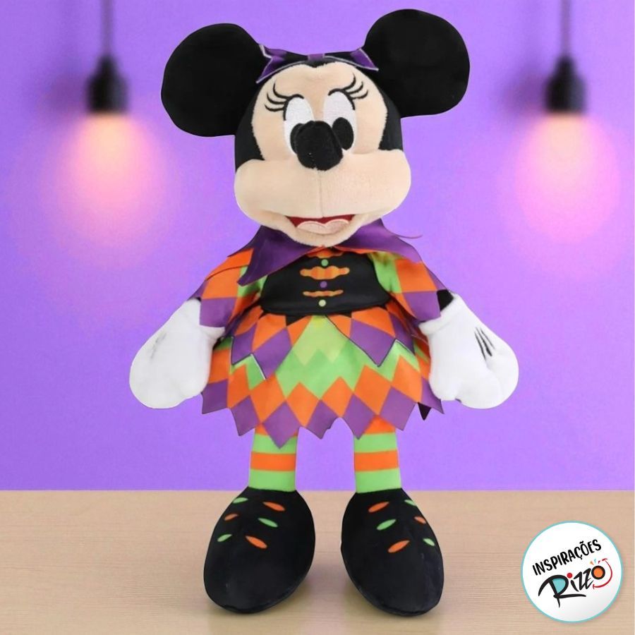 Pelúcia Minnie Happy Halloween - 30cm - 1 unidade - Disney Original - Rizzo