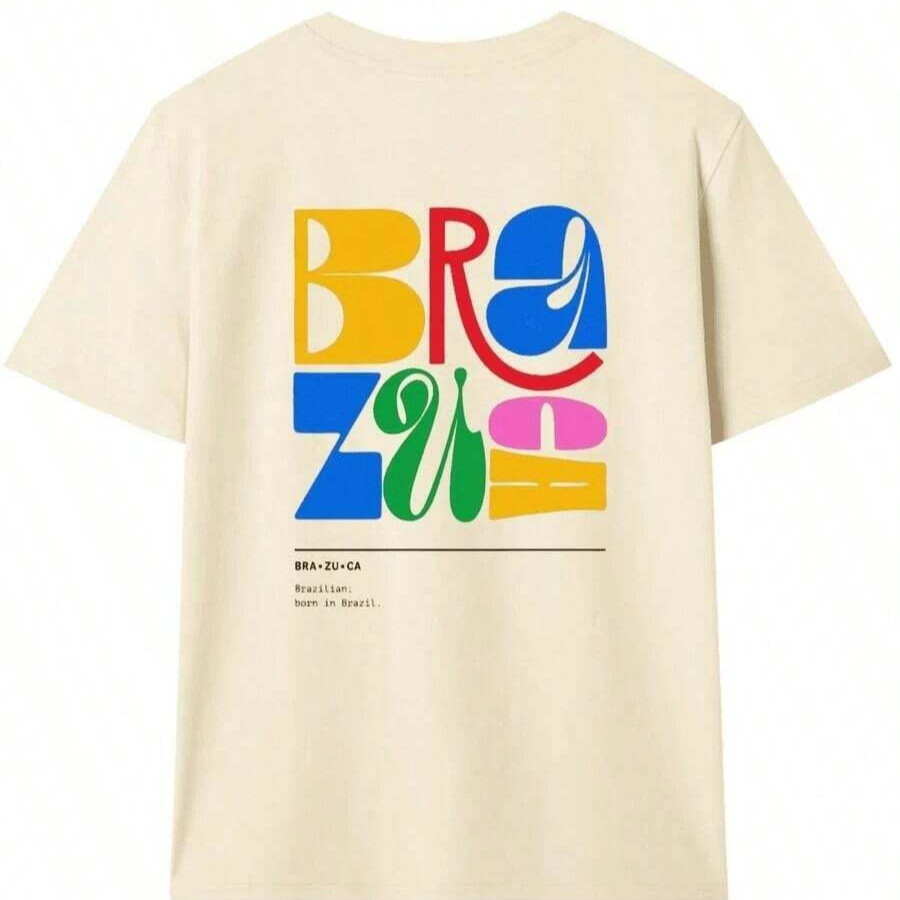 Camiseta Floral Brasileira Moda Verão Copa 2026 Gola Redonda Brazuca Brasil Lançamento 2026 em Oferta na Shopee