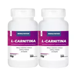 Kit 2X L Carnitina - 120 Cápsulas - NewNutrition