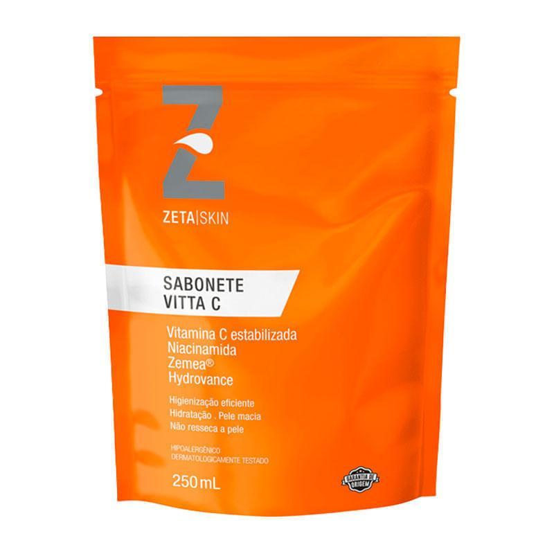 Refil Sabonete Líquido Facial Zeta Skin Vitta C 250ml em Oferta na Shopee