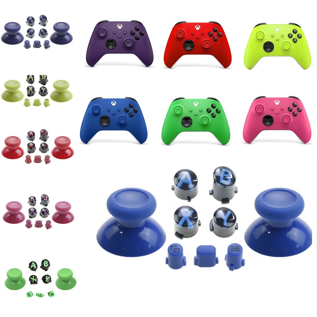 Kit 9 Botões Coloridos Personalização Para Controle Xbox Series