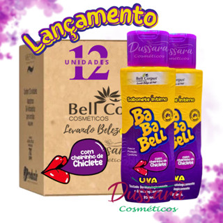 Kit 12 Sabonete Líquido Íntimo Bababell Uva (Cheirinho de Chiclete) 200ml em Oferta na Shopee