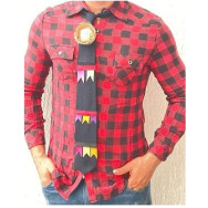 Gravata Junina Regulavel c/ Zipper - Cores Variadas