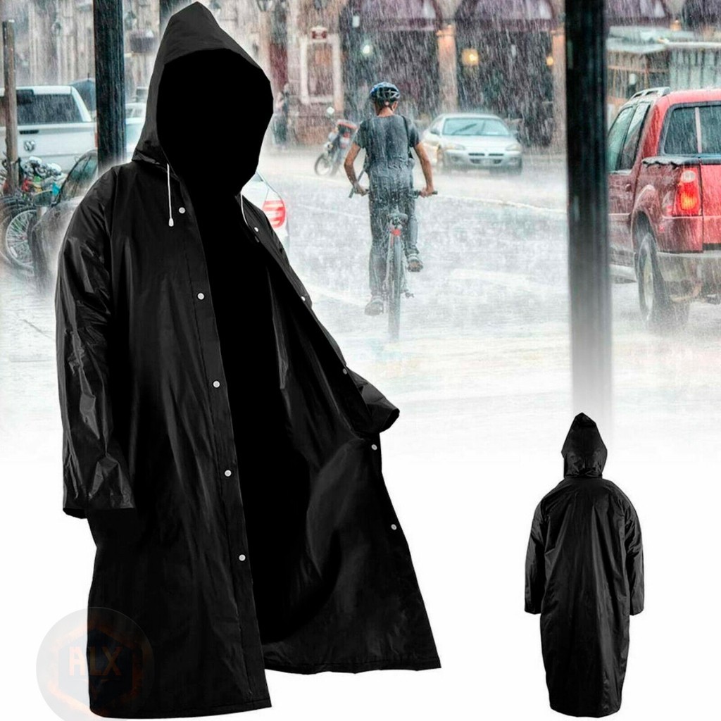Capa de Chuva Reforçada Pvc Forrado Com Capuz em Oferta na Shopee