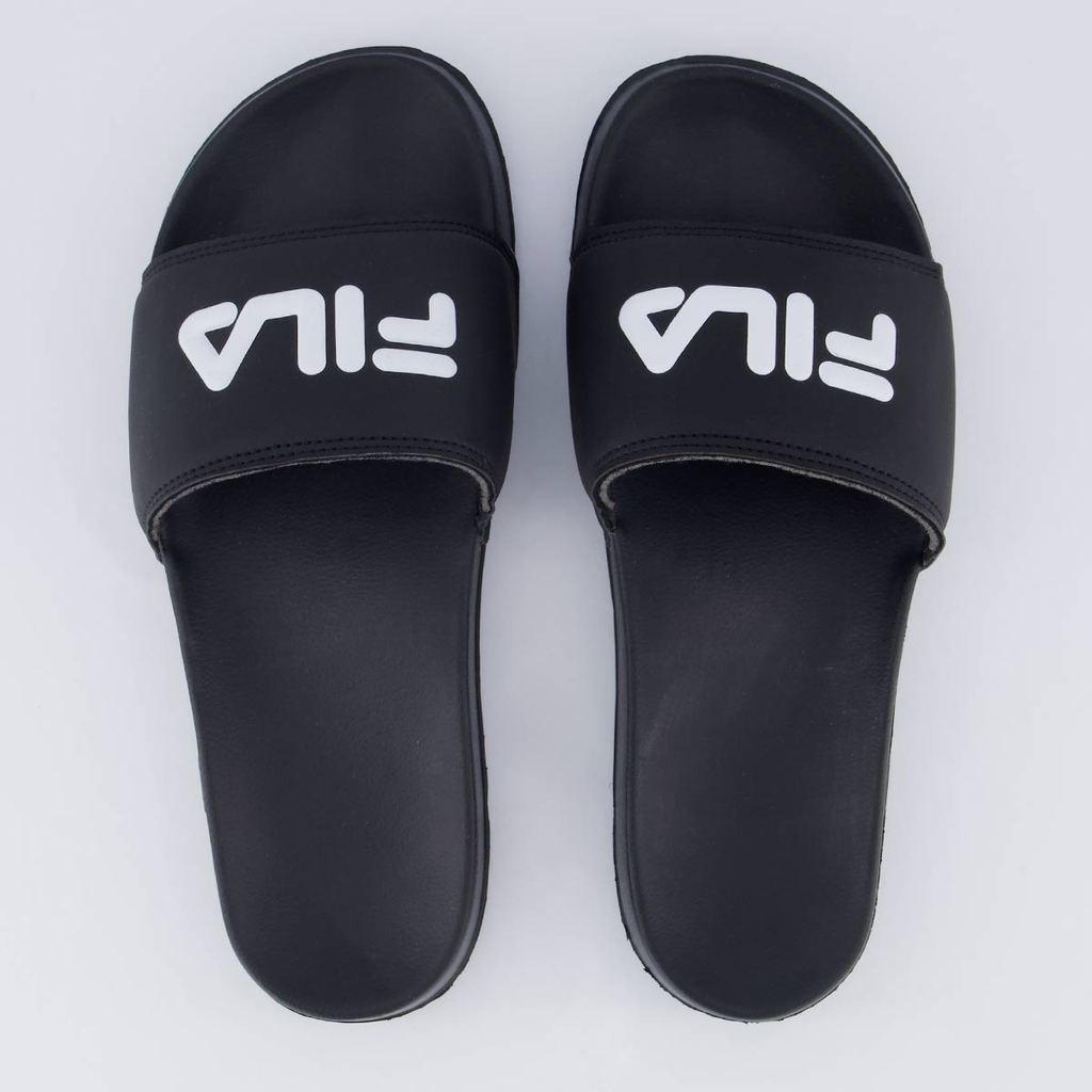 Chinelo Fila Drifter Basic Preto e Bege em Oferta na Shopee