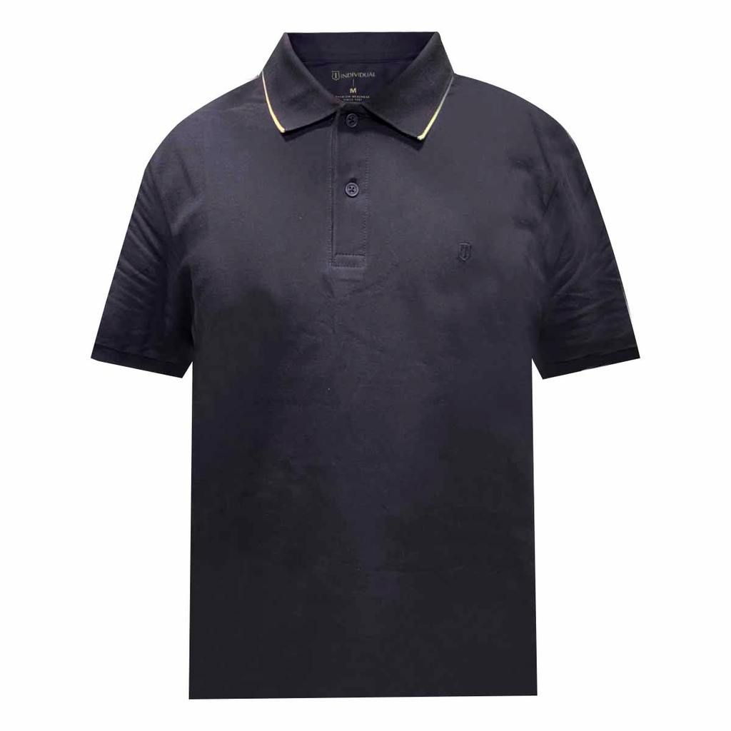 Polo Individual Básica Comfort Azul/Branco