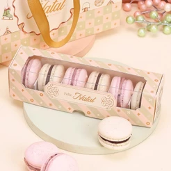 20 CAIXA COM BERÇO PARA MACARONS NATAL GRAÇA 5375 ( JANGO NATAL 2025 ) 5314