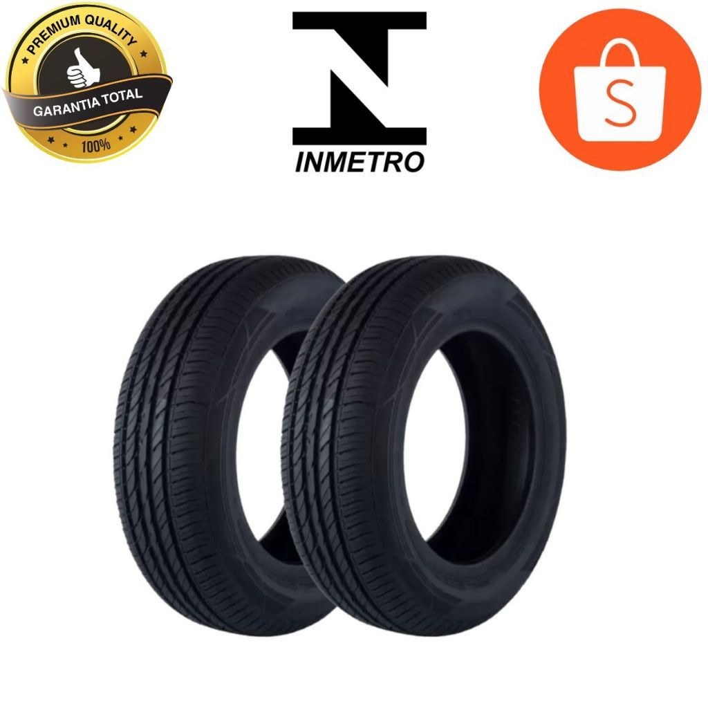 Kit 2 Pneu Aro 13 - 175/70 R13 Remold Linha Premium Com Garantia e Selo do Inmetro