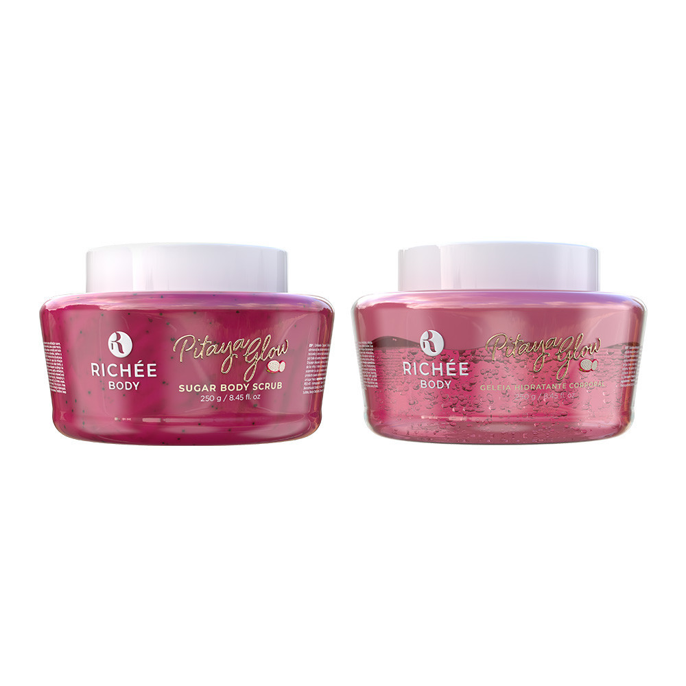 Kit Geleia Hidratante e Esfoliante Pitaya - Richée Body