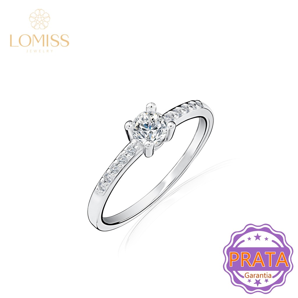 Anel Feminino Prata 925 Redondo Aparador de Aliança Com Zircônias Vários Tamanhos Casal Presente Namoro Aro em Oferta na Shopee