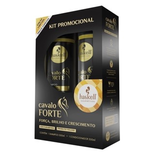 Kit Cavalo Forte 300ml Haskell | Shampoo + Condicionador em Oferta na Shopee