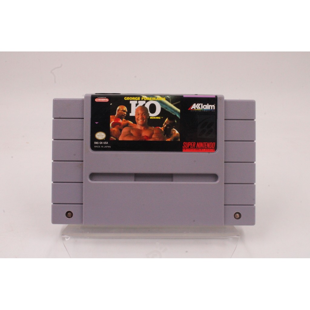 JOGO SNES - GEORGE FOREMAN'S KO BOXING (1)