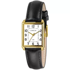 RELÓGIO LINCE FEMININO QUADRADO COURO PRETO LQC4823L25 B2PX