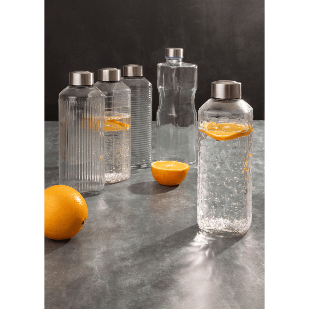 Garrafa de Vidro Quadrada 1L para Bebidas Geladas em Oferta na Shopee