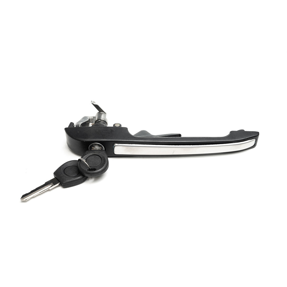 Maçaneta Externa Dianteira Esquerda Gol 87 A 95 Voyage 87 A 93 Quantum 85 A 90 Santana 84 A 90 - Metal Friso Inox C/chav