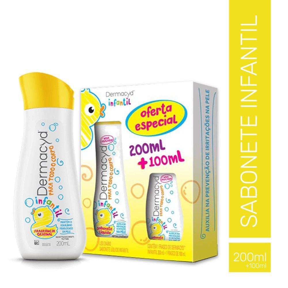 Kit Dermacyd Infantil Sabonete Liquido 200Ml + Frasco 100Ml