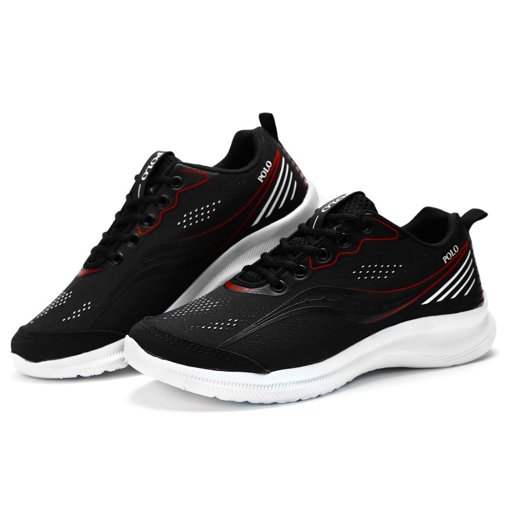 Tenis Masculino Polo Running Original | Tenis Academia Caminhada Crossfit | Super Leve Confortável Calce Fácil |