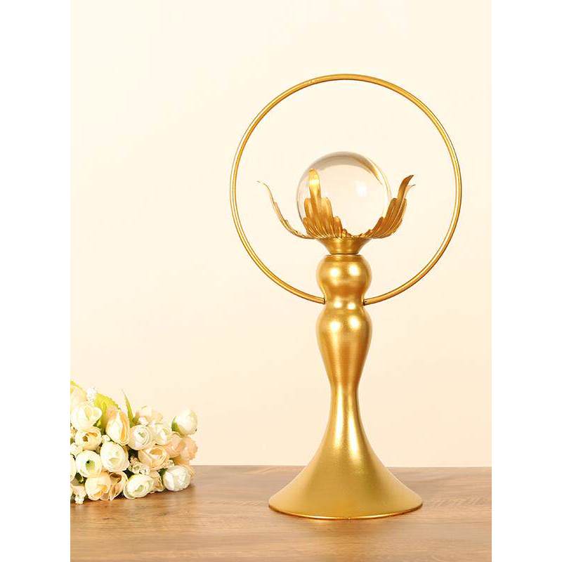 Luz de luxo sala estar armário vinho decoração modelo criativo sala Desktop pequenas decorações decoração para casa bola