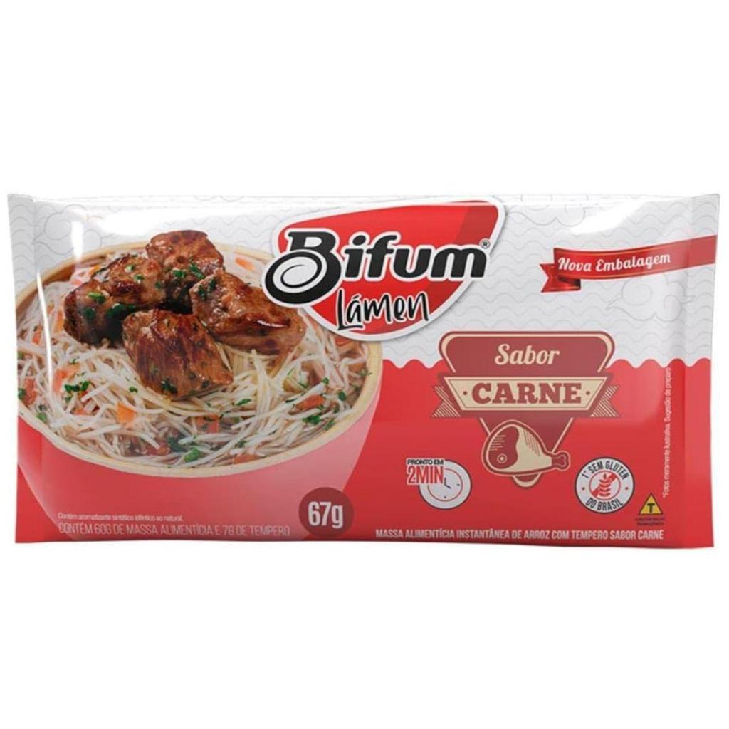 Bifum Massa Instantânea Carne 67G