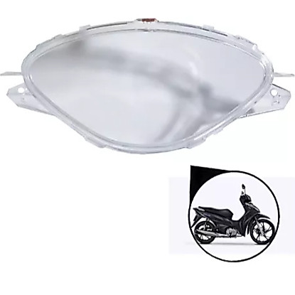 Lente Acrilico Carcaça Painel Honda Biz 125 2006 2007 2008
