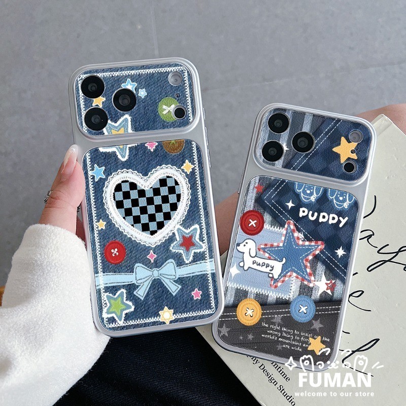 Bonito Coração Jeans Caso De Telefone Para Samsung Galaxy A27 A37 A36 A35 A34 A33 A32 M32 A31 A26 A25 A24 A23 A22 A22S M