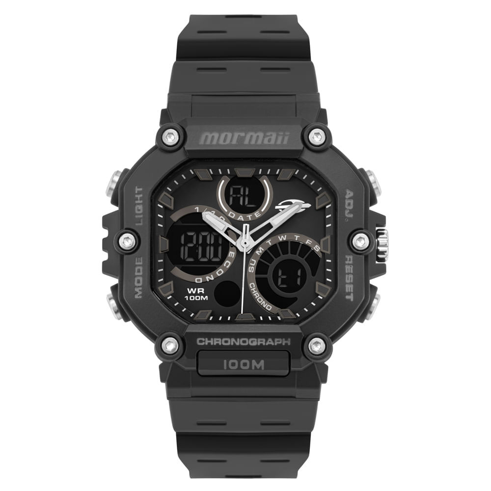 Relógio Mormaii Masculino Action Preto - MO27900B/8P