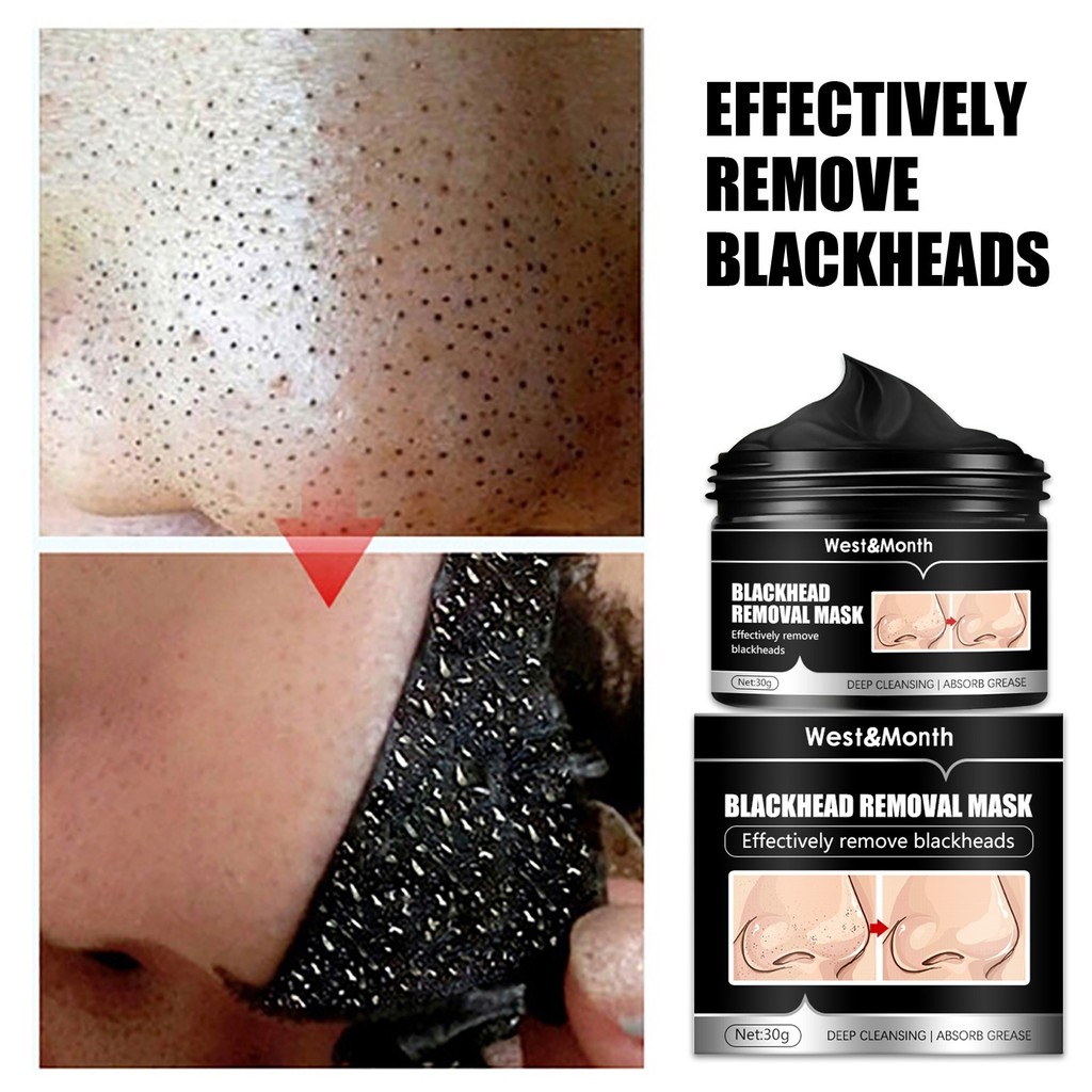 [Purificação Imediata] Máscara Facial De Carvão Para Limpeza De Poros/Anti Cravos/Cuidados Com A Pele