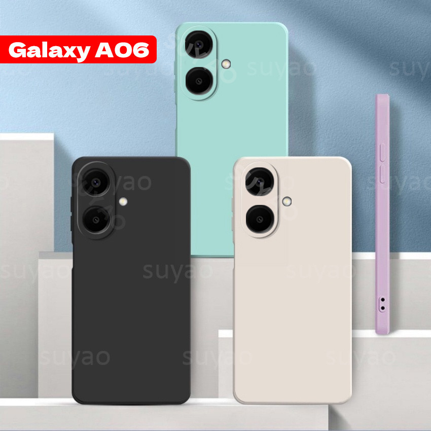 Capa para Telefone Samsung Galaxy A57 A17 A07 A56 A36 A26 A06 A16 2024, Capa de Borracha TPU Macia, Armadura Protetora, 